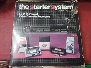 Vintage 1984 Recoton The Starter System VHS TDK Blank Tape Head Cleaner + Cover - Bild 1 von 7