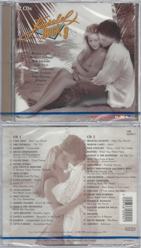 CD--NM-SEALED-VARIOUS -1995- - DOPPEL-CD -- KUSCHELROCK 9 - Bild 1 von 1