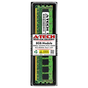 8GB 1Rx4 PC3L-10600R ECC REG RDIMM (IBM 46C0580 Equivalent) Server Memory RAM - Picture 1 of 2