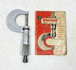 STARRETT NO. 230 MICROMETER 0-1" , .0001" with Booklet - Picture 1 of 5