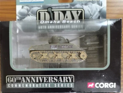 1:87 for Corgi M4 Sherman Short Tube Tank D-Day 60th Anniversary Omaha Beach - Image 1 of 4