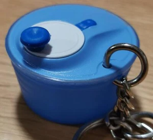 Tupperware Tupperware Keychain Salad Spinner Vintage Blue Collectible - Picture 1 of 4