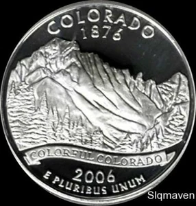 2006 S 90% Silber Colorado State Quarter Deep Cameo Gem Proof  - Bild 1 von 1