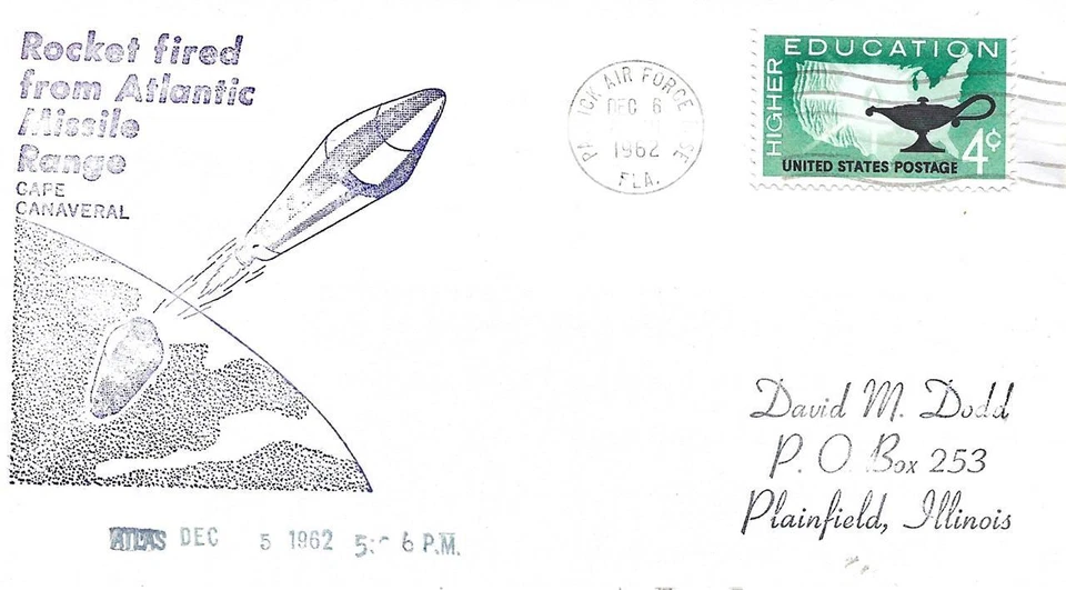 Atlas Missile Fired from Atlantic Missile Range Dec 5 1962 PM Cape Canaveral - Image 1 of 1