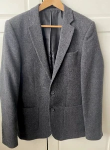 Asos: Mens Slim Fit Grey 100% Wool Blazer (38) - Picture 1 of 10