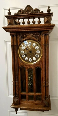 Gazo Family wall clock San Marcos Schubert Ave Maria 38" tall vintage 1981 38 lb Cover