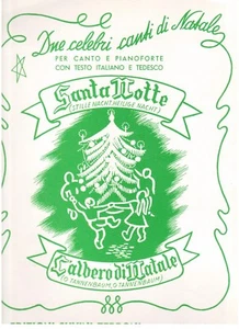 Due Celebri Canti Di Natale: Santa Notte, L'albero Di Natale - Canto e Pianofort - Foto 1 di 1