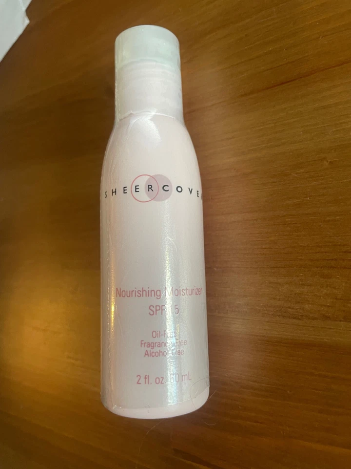 Sheer Cover NOURISHING MOISTURIZER SPF 15 Oil Free 2 oz SEALED