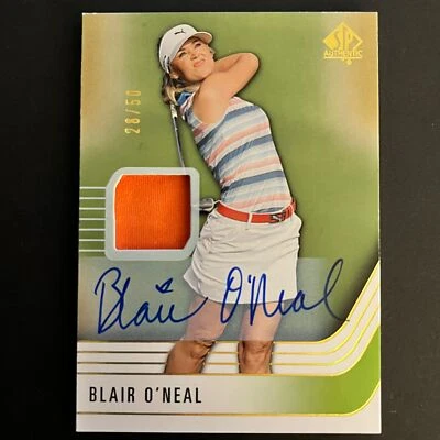 2021 SP Authentic Golf Limited Patch Auto #8 Blair O'Neal /50 - Image 1 of 2