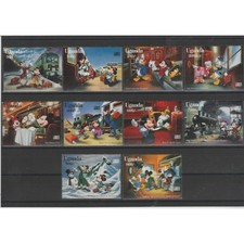 UGANDA 1994 TRENI DISNEY - ORIENT EXPRESS - 10 VAL MNH MF77493