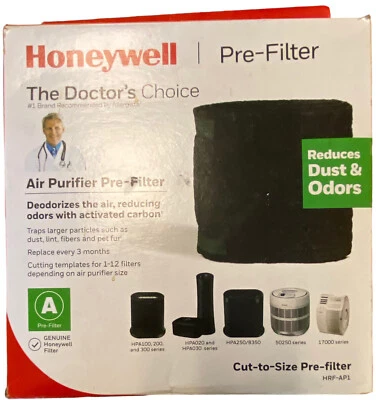 Prefiltro purificador de aire Honeywell HRF-AP1 corte a medida - reduce olores y polvo Foto 1 de 4