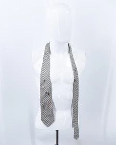 Black Smith Jacquard Embroidered Tennis Players Silk Tie - USA Made - Picture 1 of 11