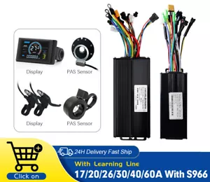E-Bike Three-Mode Sine Wave Controller 24-72V 17A-60A with Color S966 Display - Picture 1 of 24