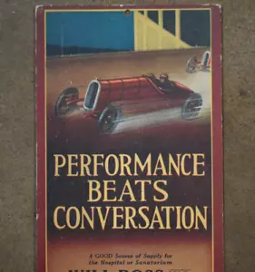 CALENDARIO Publicitario Will Ross Suministros Médicos Vintage 1928 AUTO CARRERAS Indy - Imagen 1 de 7