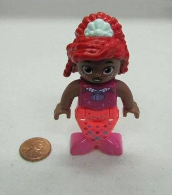 Lego Duplo Disney Princesa La Sirenita Ariel Sirena Figura Pelo Rojo Foto 1 de 3