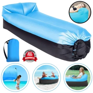 Aufblasbares Luft Sofa Outdoor Sitzsack Strandliege Liegestuhl Hängematte Couch - Bild 1 von 12