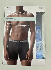 Calvin Klein Herren Unterwäsche Wicking Boxershorts Microfaser 3er Pack L Neu mit Etikett - Bild 1 von 6