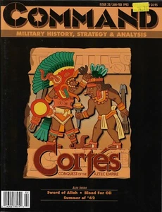 Command Magazine #20 Cortes - Conquest of the Aztec Empire in 1521 Unpunched FS - Picture 1 of 11