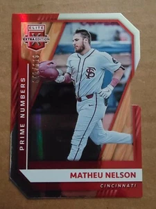 Matheu Nelson 2021 Panini Elite Extra Edition Prime Numbers Die-Cut 049/119  - Picture 1 of 10