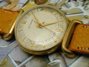 DE COLECCIÓN AÑOS 50 WITTNAUER CETER ROJO SEGUNDA MANO ORO RELLENO FUNCIONA 9-9-24 - Imagen 1 de 10