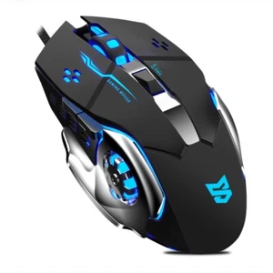 Wired USB Gaming Mouse Macro-Programmable 3200 DPI RGB Light - Picture 1 of 11