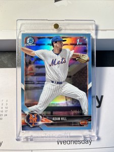 2018 Bowman Chrome Draft Sky Blue Refractors #BDC-154 Adam Hill 387/402
