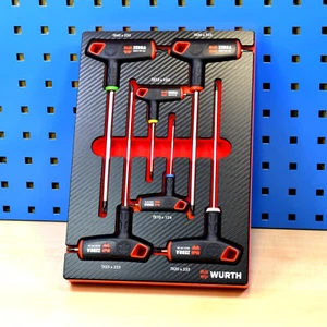 Würth Zebra Quergriff Satz Torx in Schaumeinlage für Werkstattwagen - Bild 1 von 1