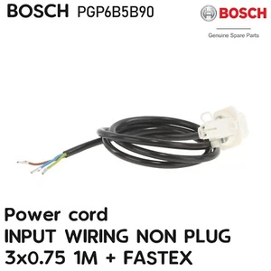 Original BOSCH PGP6B5B90 Placa de gas Cable de alimentación CABLEADO DE ENTRADA SIN ENCHUFE 3x0.75 1M + RÁPIDO - Imagen 1 de 2