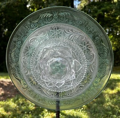 Светло-зеленый и прозрачный садовый цветок из розового стекла перепрофилированный ловец солнца искусство двора - Изображение 1 из 4