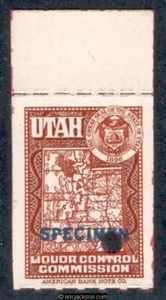 Sello de licor Utah UT LS5S azul ESPECIMEN embalaje original, punzón de seguridad, en muy buen estado - Imagen 1 de 1