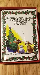 Finkstrom Christmas Holiday Cards with Envelopes REALLY CUTE New Cat Dog Funny - Picture 1 of 11