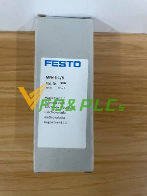 FESTO MFH-5-1/8 Solenoid Valve MFH-5-1/8 9982 New In Box