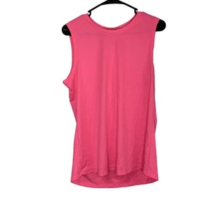 Danskin Now Womens Pink Loose Fit Round Neck Activewear Tank Top Size XL 16-18 - Picture 1 of 10