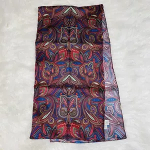 ORVIS PAISLEY LARGE SCARF 100% SILK "NWOT" - Picture 1 of 2