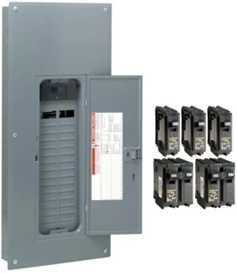 Square D 200 Amp 30 Space 60 Circuit Indoor Load Center Main Breaker Box Panel - Picture 1 of 12