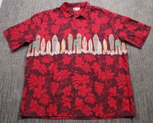 Aloha Republic Vintage 90's Hawaiian Shirt Surfboards AOP USA Made Men's 2XL - Picture 1 of 11