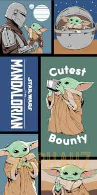 Toalla de playa Star Wars The Mandalorian Cutest Bounty Foto 1 de 2