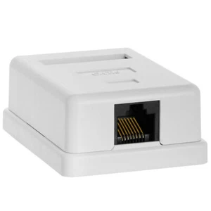 RJ45 Ethernet Network Surface Mount Keystone Jack For Cat5E, Cat6 Cable - Picture 1 of 3