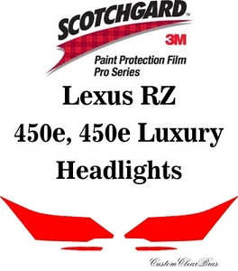 3M Scotchgard Paint Protection Film Pro Series Clear Bra 2023 Lexus RZ 450e - Picture 1 of 3