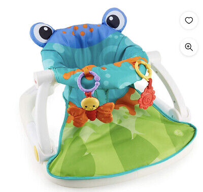 Fisher-Price Portable Baby Chair, Sit-Me-Up Floor Seat Froggy Seat Pad • 44$