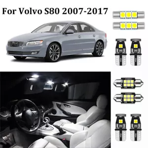 19pcs Canbus White Interior LED Lights Package Kit For Volvo S80 2007-2017 +TOOL - Picture 1 of 6