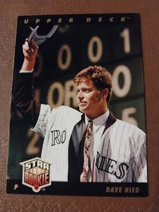 1993 DAVID NIED UPPER DECK STAR ROOKIE CARD RC #27 COLORADO ROCKIES EXPANSION - Picture 1 of 2