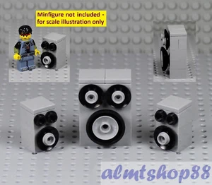 LEGO - 3x Combo de Altavoces Estéreo y Subwoofer - Minifigura de Música Rock Star Band  - Imagen 1 de 1