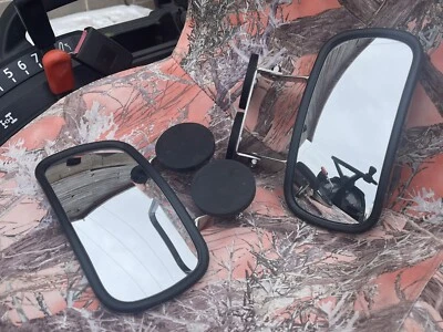 ESPEJOS MAGNÉTICOS Tractor/Cargadora REVESTIMIENTO DE GOMA ACERO INOXIDABLE ¡El mejor disponible!! Foto 1 de 4