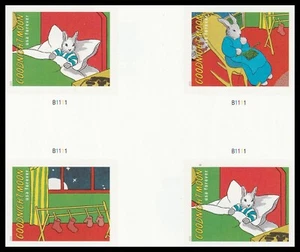 US 6002j 6002m 6002p Goodnight Moon imperf NDC cross gutter block 4 MNH 2025 - Picture 1 of 1