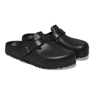 Birkenstock Boston EVA Mule Flat Sandal Beach Garden Black US 10 EUR 41 N New - Picture 1 of 17