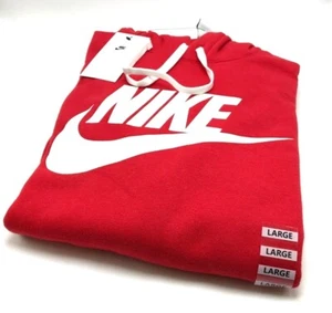 *NEW* Men's NIKE CLUB FLEECE PULLOVER HOODIE RED (BV2973 657),SZ S - 3XL - Picture 1 of 4