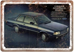 Insegna Vintage Ford Del Rey Pubblicità Look Retrò Metallo A6203 - Foto 1 di 2