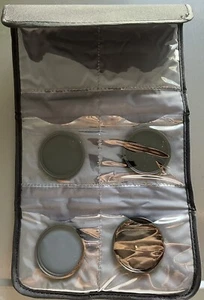 Group Of HOYA Photographic 52mm NDX & Pl Filters In Padded Carrier - Picture 1 of 6