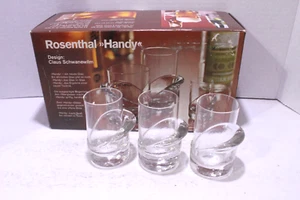 Rosenthal Handy ~2oz Wodka Glasses Claus Schwanewilm ShotRosen Thal Studio Linie - Picture 1 of 13